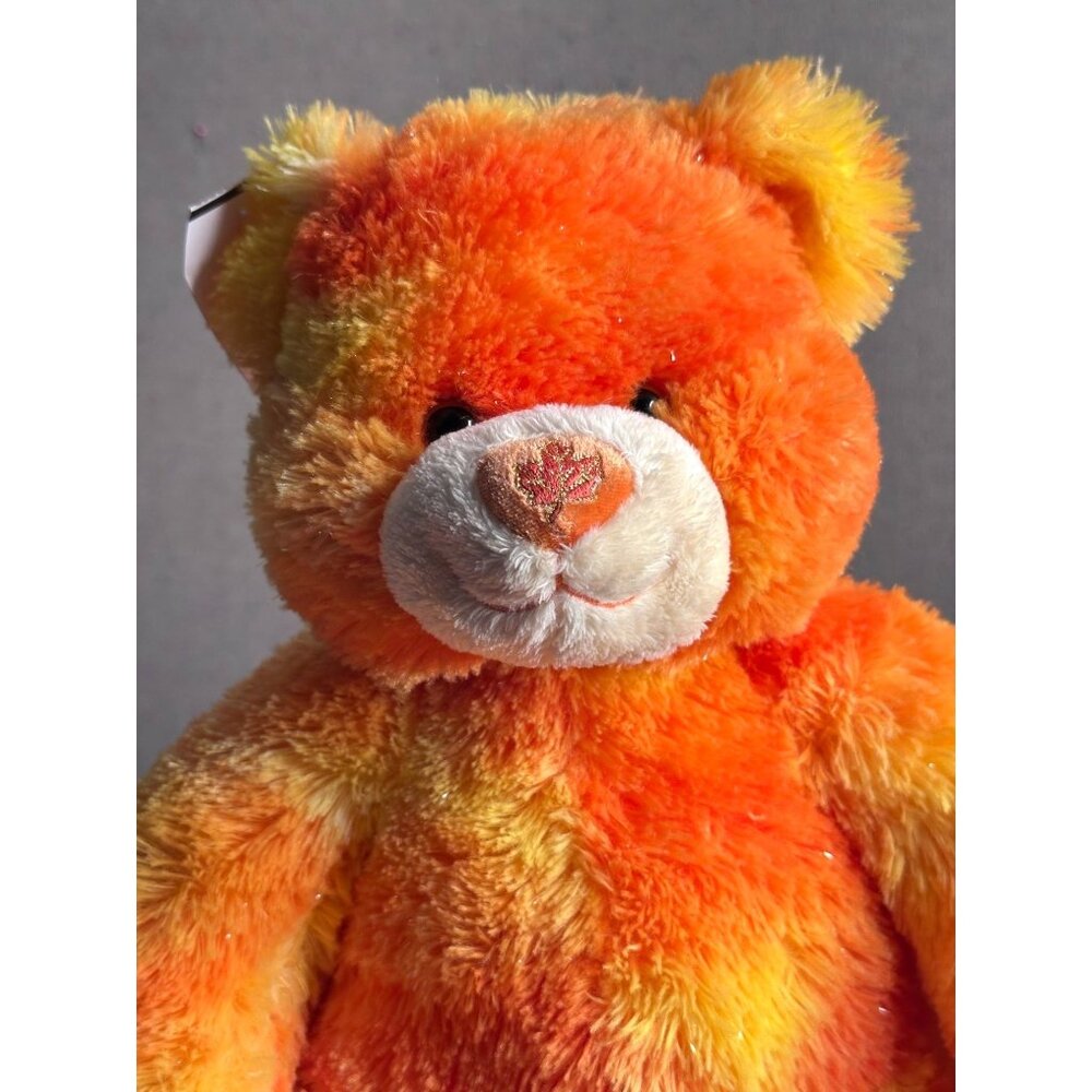 Build a Bear A Friend Fur All Seasons Autumn Fall Maple Leaf Nose Plush Retired - Picture 2 of 8